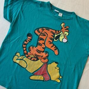 🐯 Vintage 90s Tigger & Pooh Graphic Tee XL Double Sided Kidcore